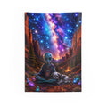 Alien & Dog Galaxy Wall Tapestry | Cosmic Decor