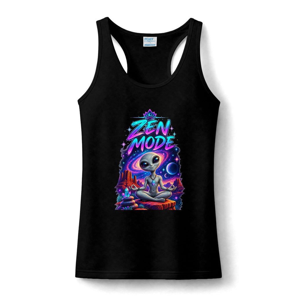 Women’s Zen Mode Alien Workout Tank Top