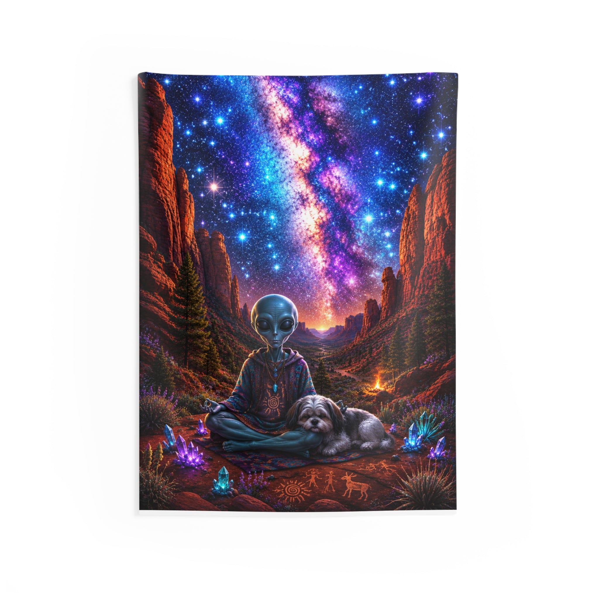Cosmo & Porcia Under the Stars Cosmic Wall Tapestry