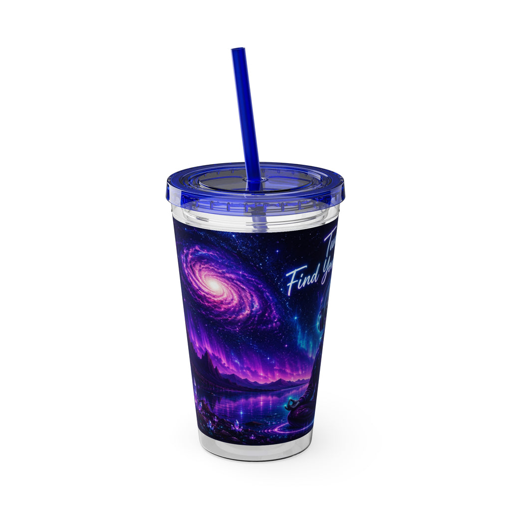 Alien Tumbler | Tune In Find Your Frequency Cosmic Travel Cup
