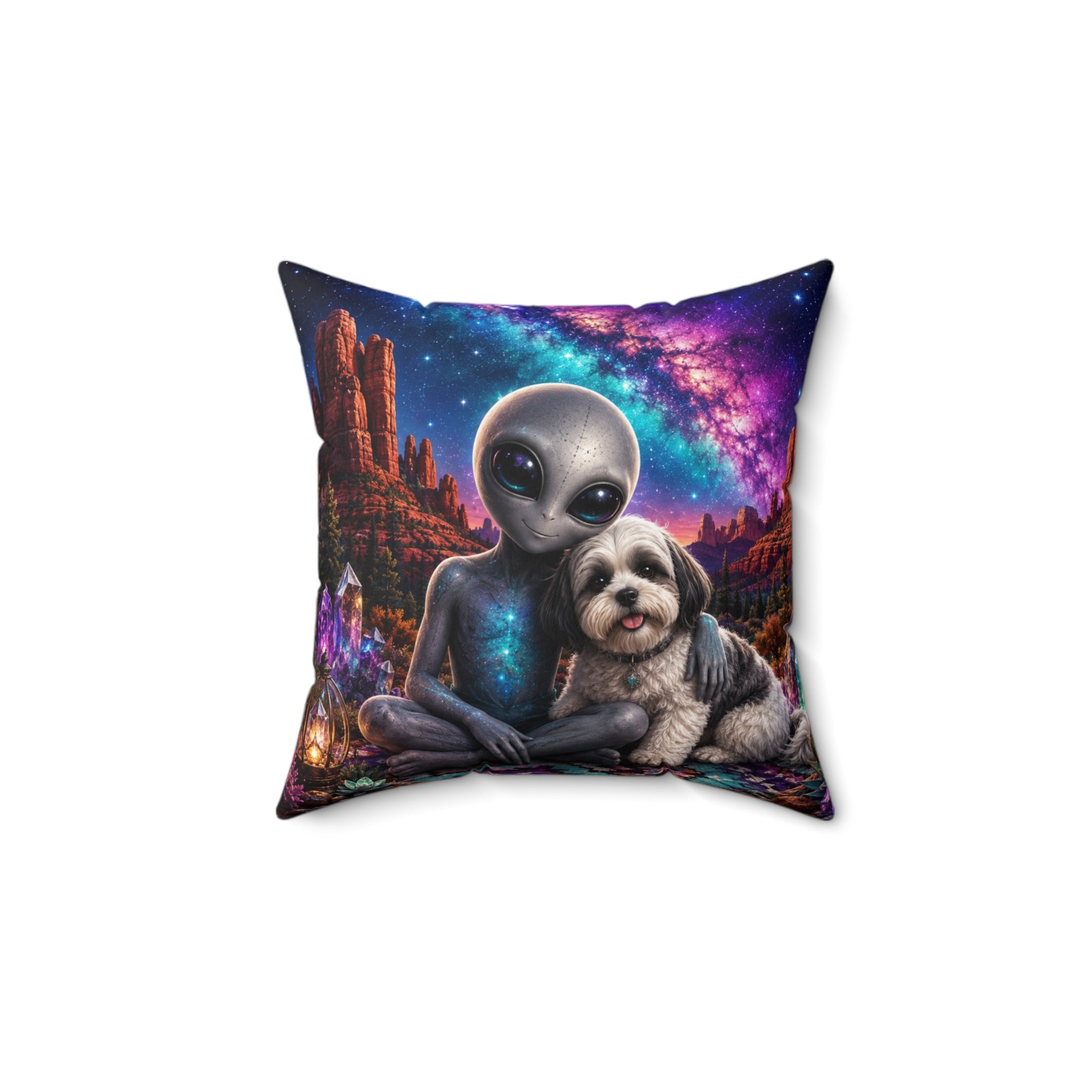 Cosmo & Porcia Under the Stars Cosmic Throw Pillow