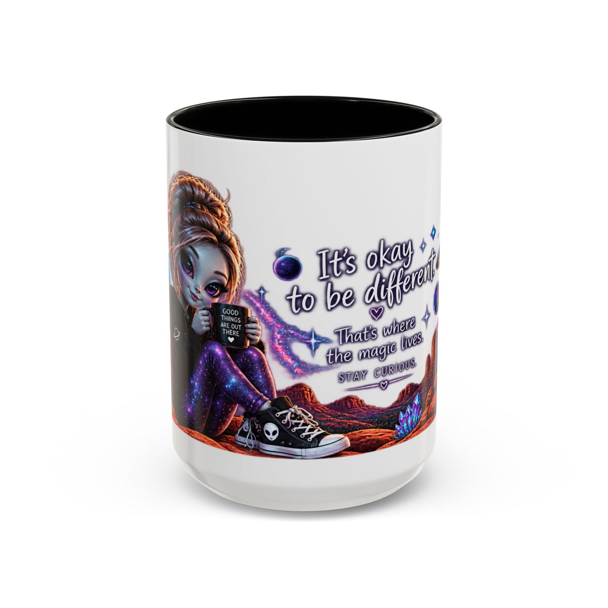 Cute Alien Coffee Mug | It’s Okay to Be Different