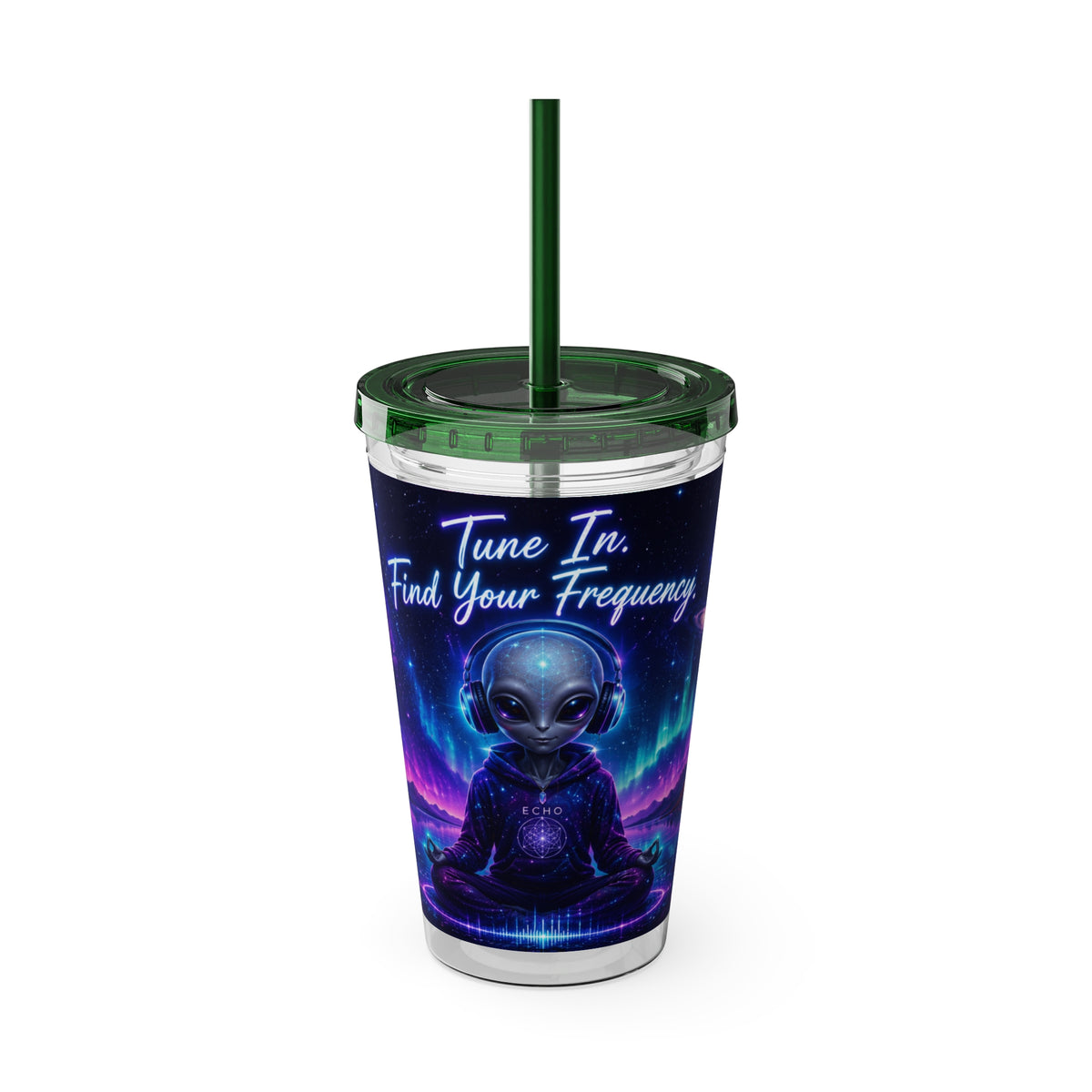 Alien Tumbler | Tune In Find Your Frequency Cosmic Travel Cup