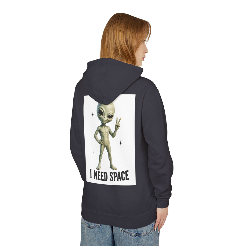 I Need Space – Funny Cosmo Alien Lightweight Hoodie