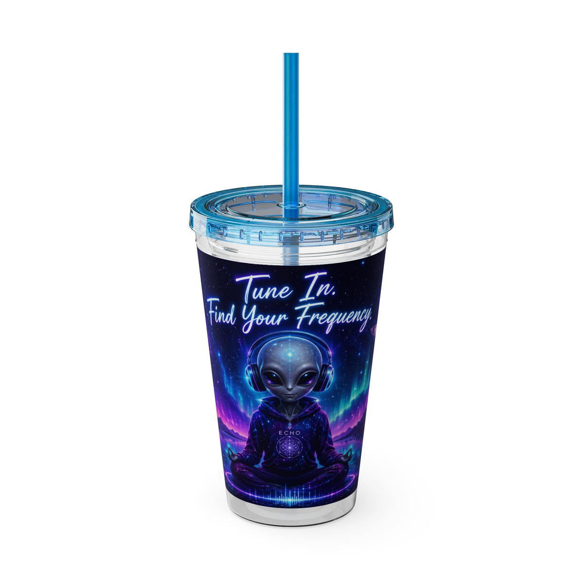 Alien Tumbler | Tune In Find Your Frequency Cosmic Travel Cup