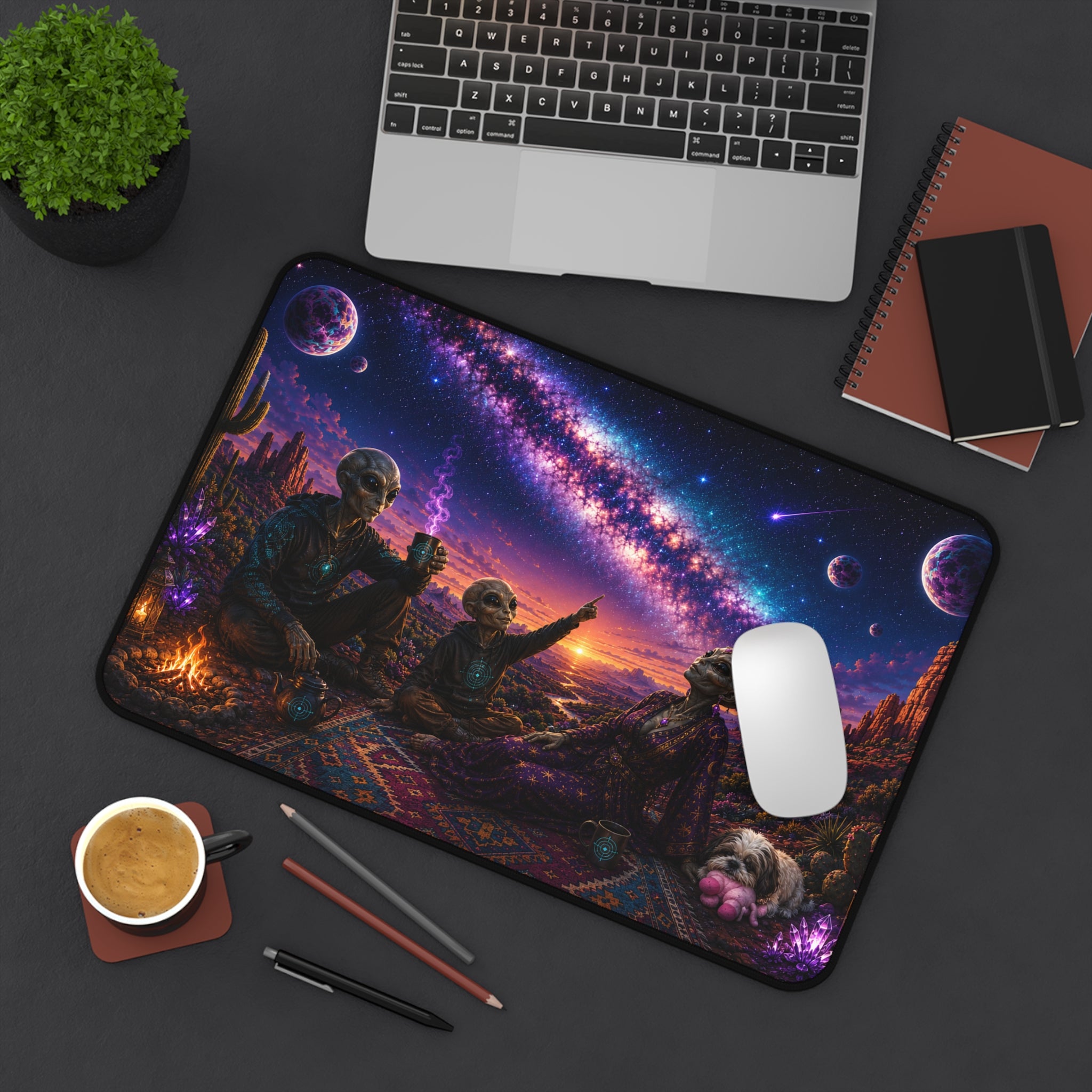 Cosmos Under the Stars Desk Mat 🌌✨