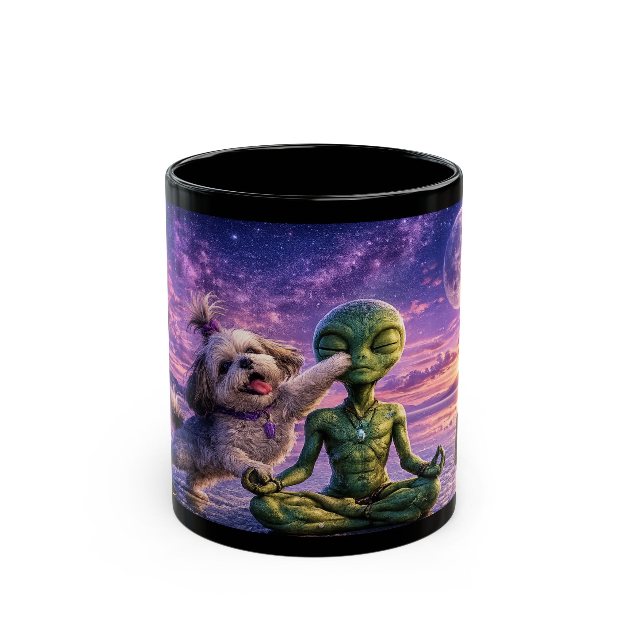 Zen Level: Impossible | Cosmo & Porcia Black Mug