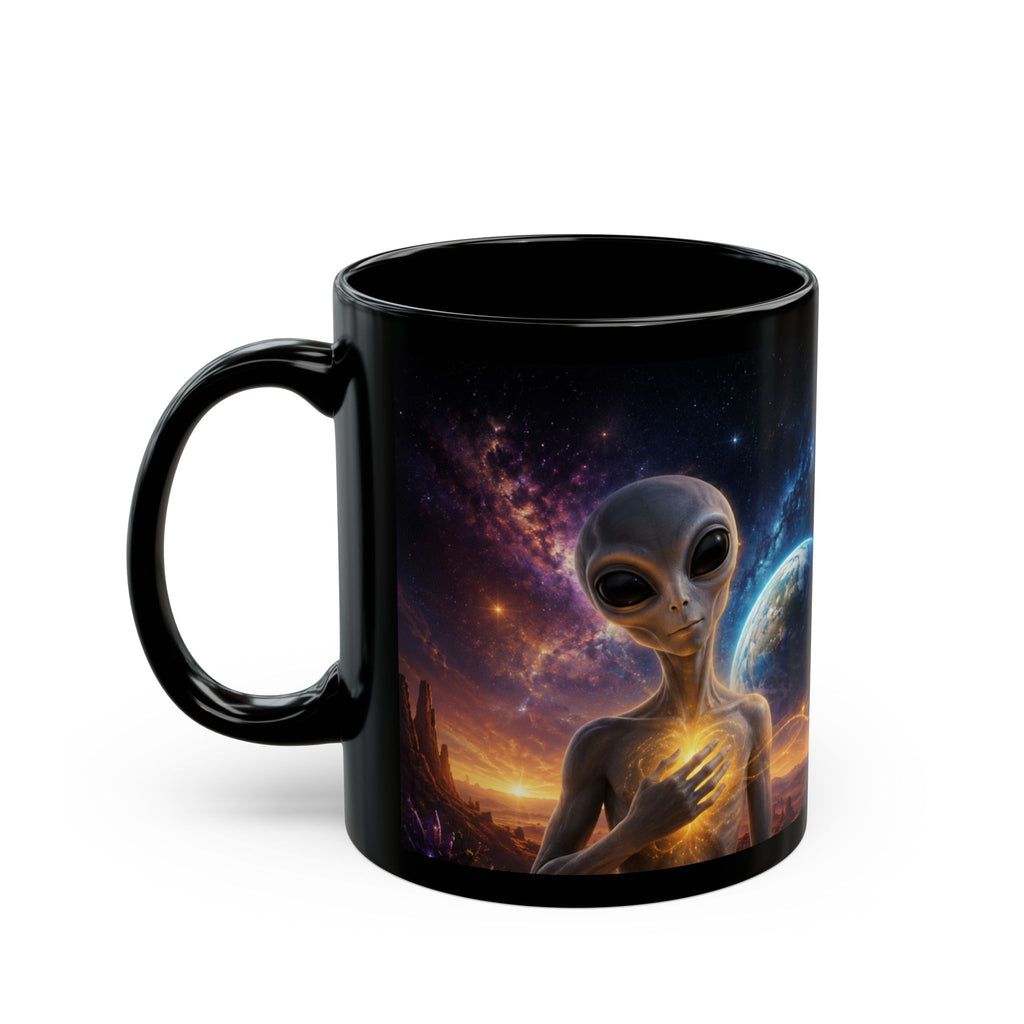 Alien Coffee Mug | Earthling You Are Loved Cosmic Space Mug