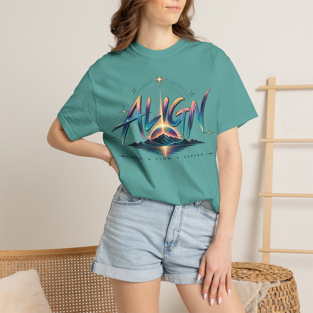 Cosmic Alignment Graphic T-Shirt | Spiritual Galaxy Tee
