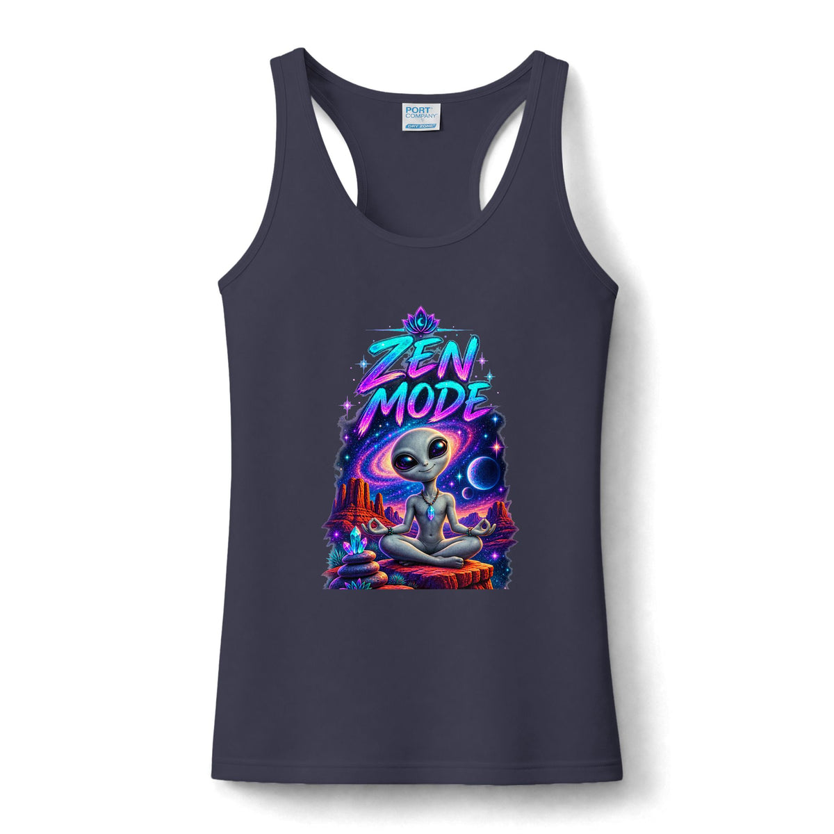 Women’s Zen Mode Alien Workout Tank Top