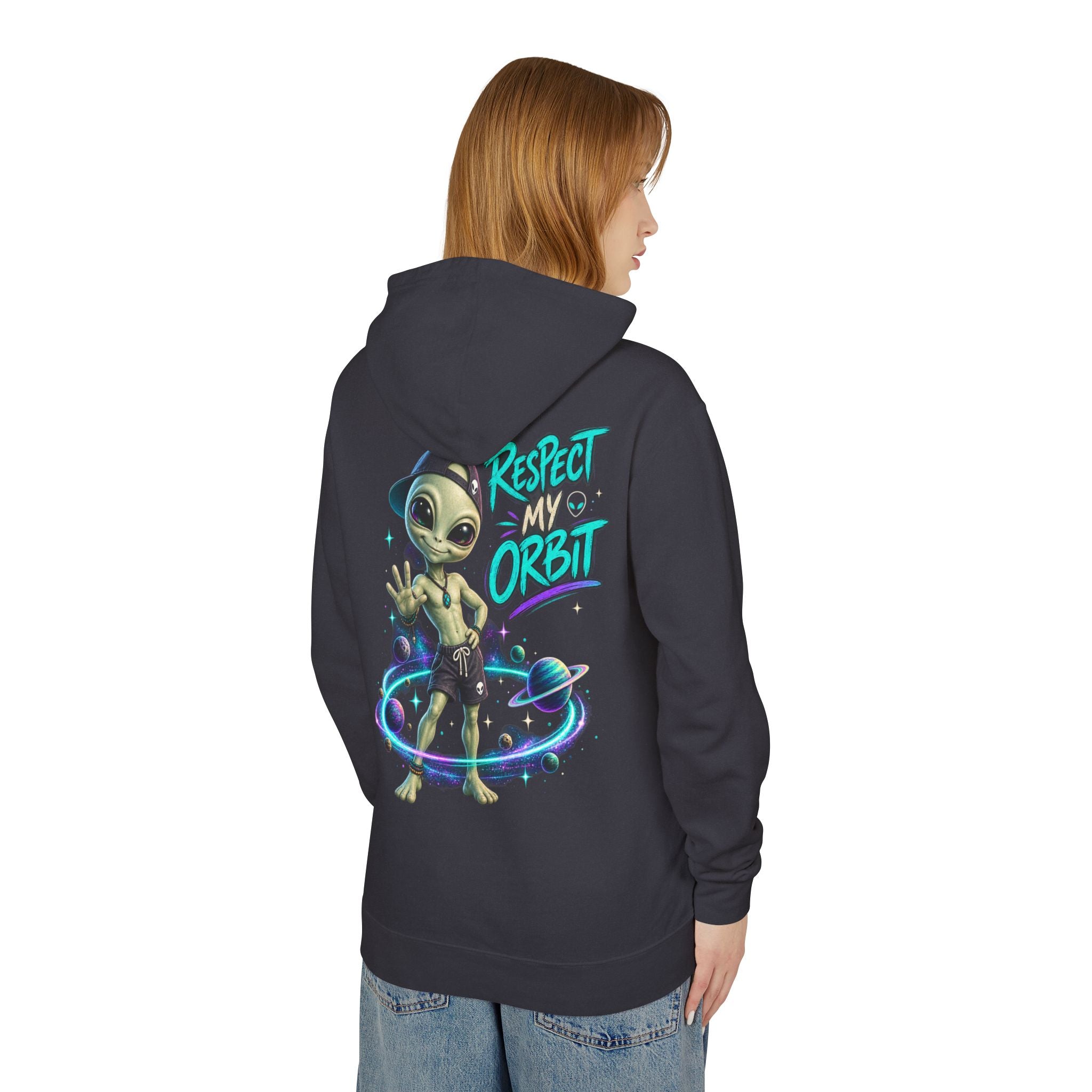 Respect My Orbit – Cosmo Alien Lightweight Hoodie 👽🪐