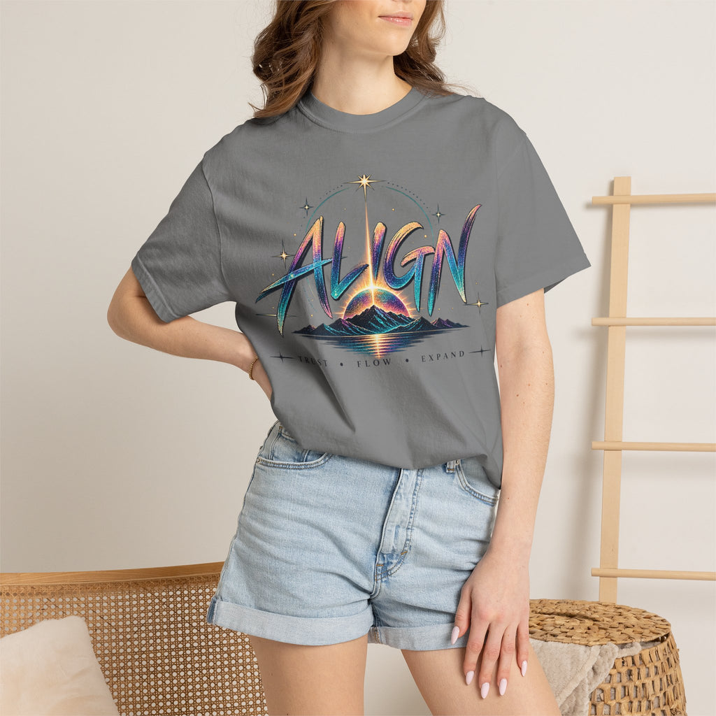 Cosmic Alignment Graphic T-Shirt | Spiritual Galaxy Tee