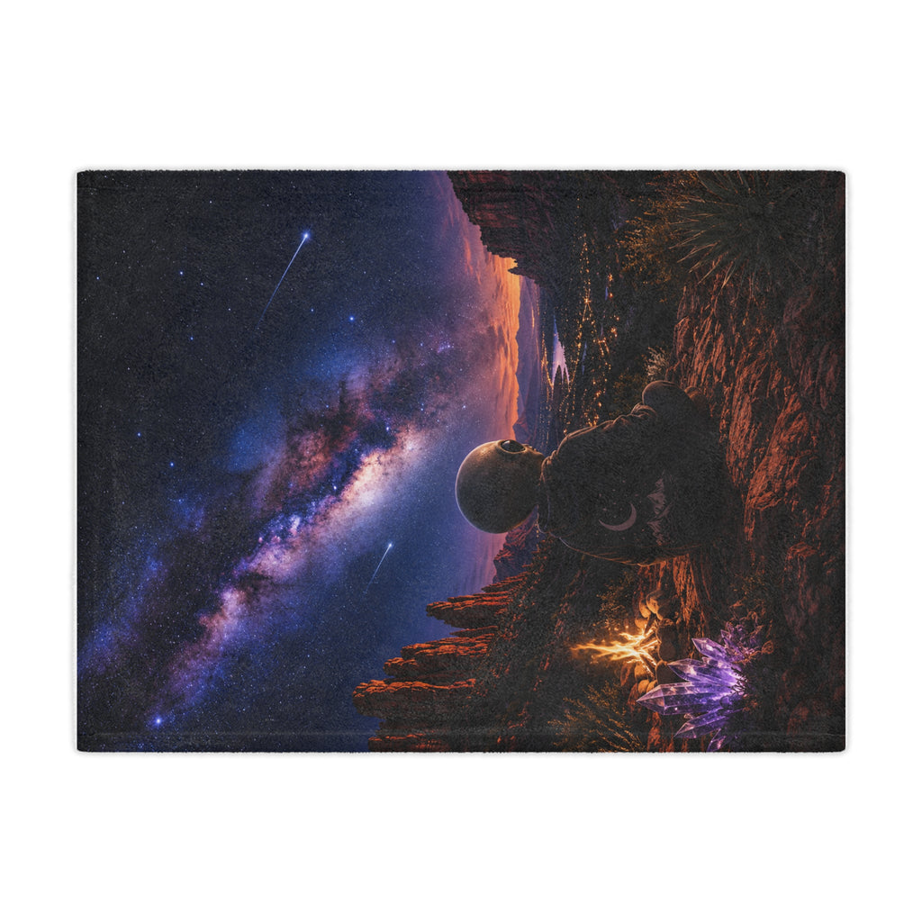 Alien Minky Blanket | Space Galaxy Throw Blanket