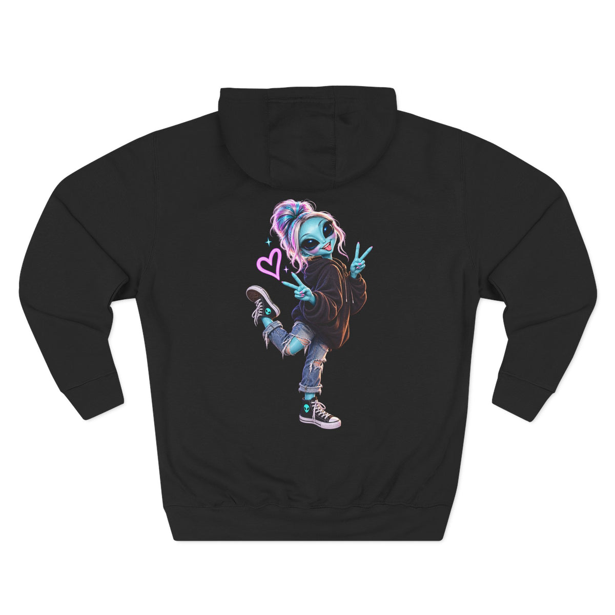 Stay Curious Alien Hoodie | Cute Alien Graphic Hoodie