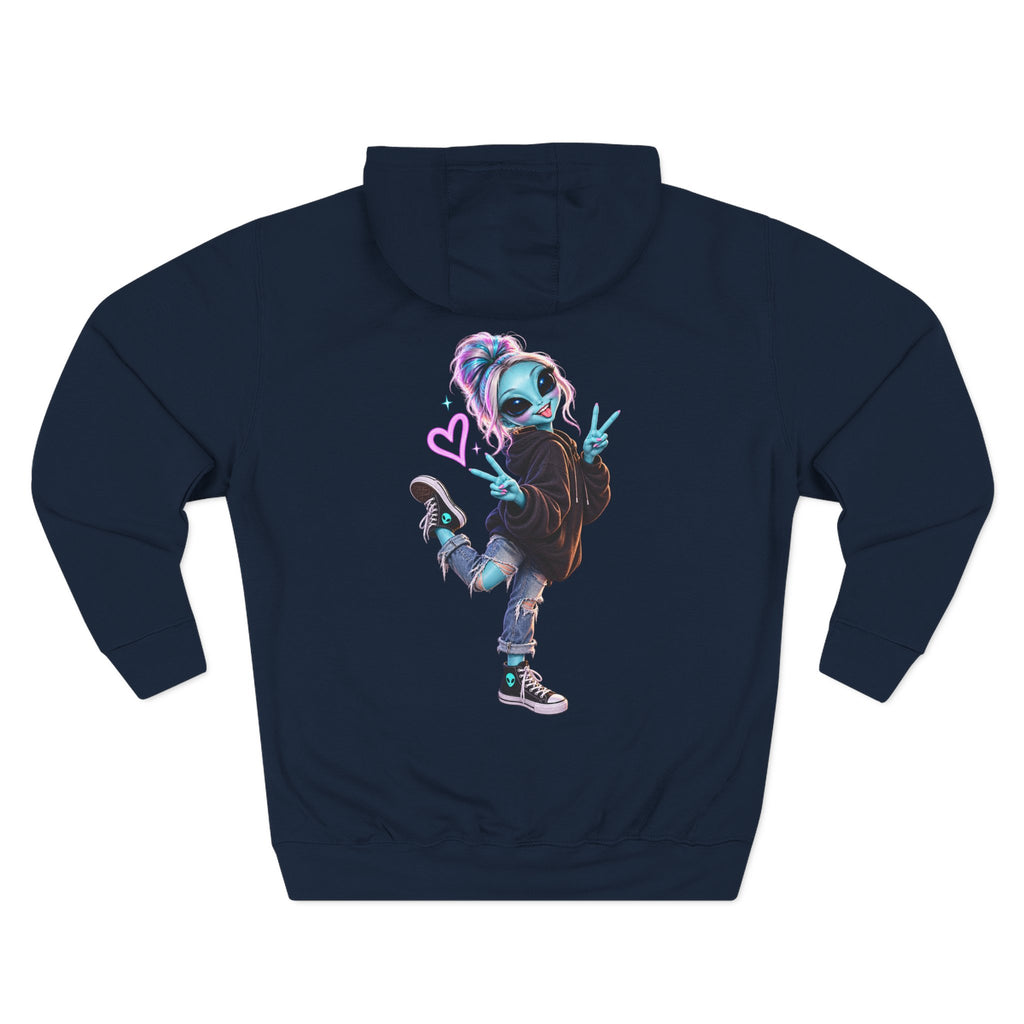Stay Curious Alien Hoodie | Cute Alien Graphic Hoodie