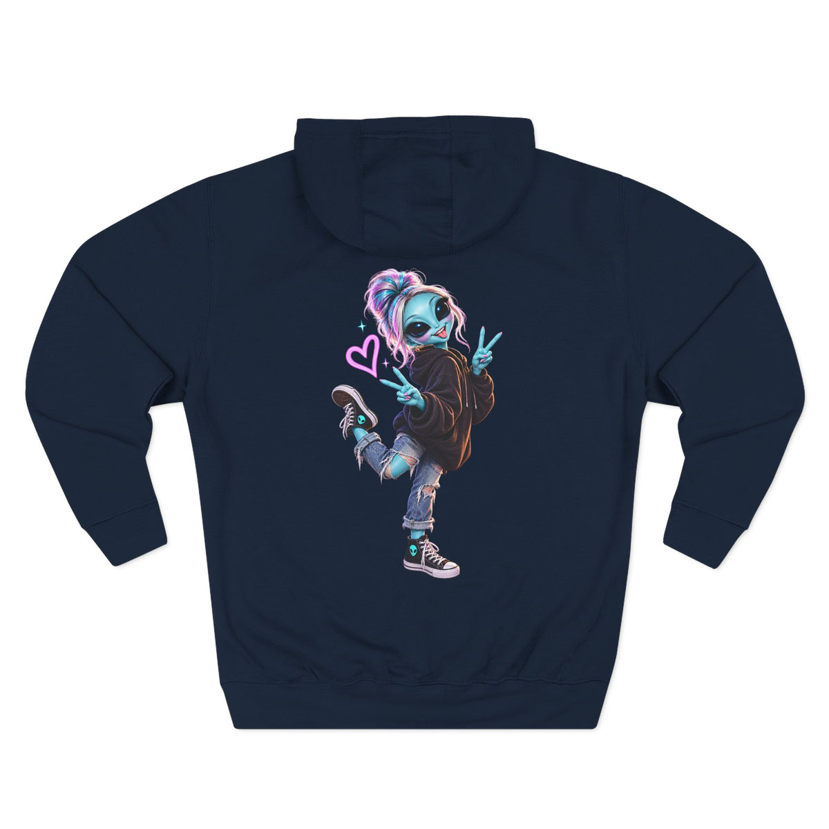 Stay Curious Alien Hoodie | Cute Alien Graphic Hoodie