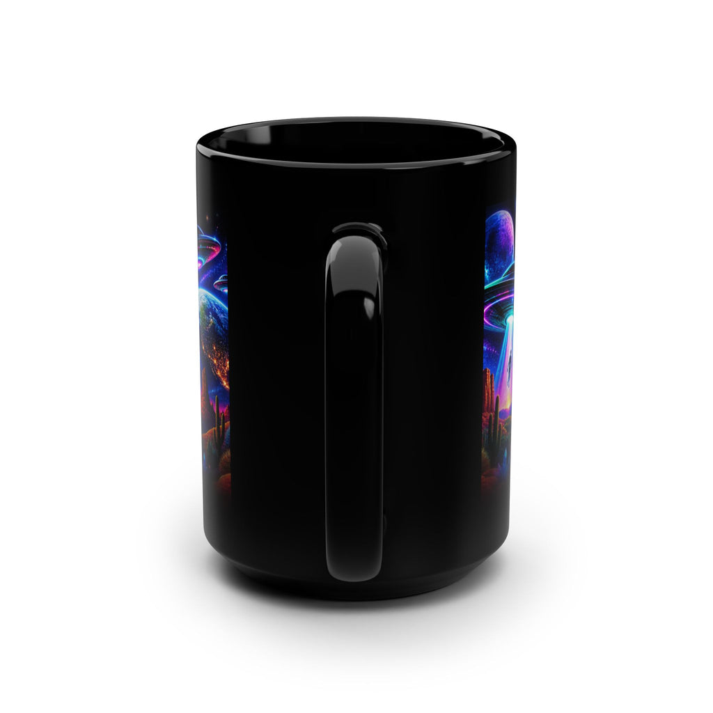 Funny Alien Coffee Mug | Plot Twist I’m the Alien 15oz Black Mug