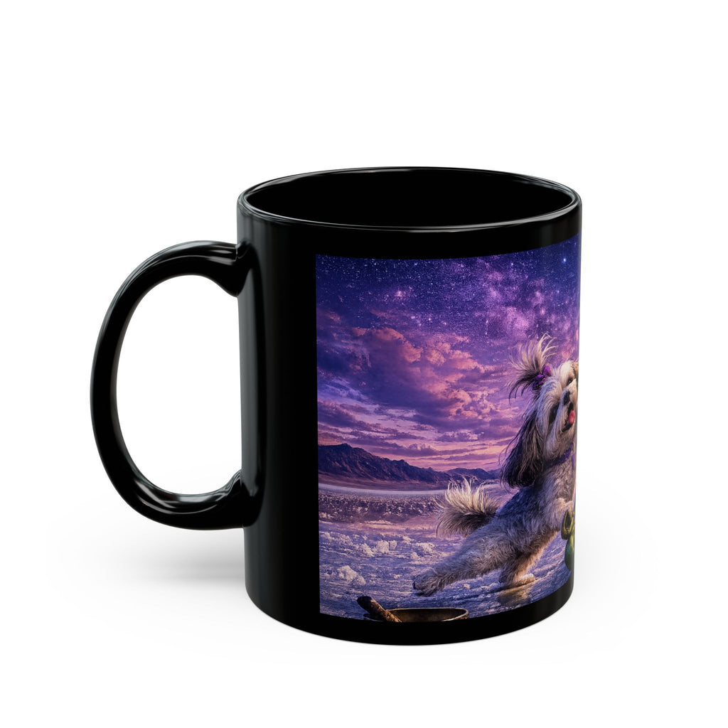 Zen Level: Impossible | Cosmo & Porcia Black Mug