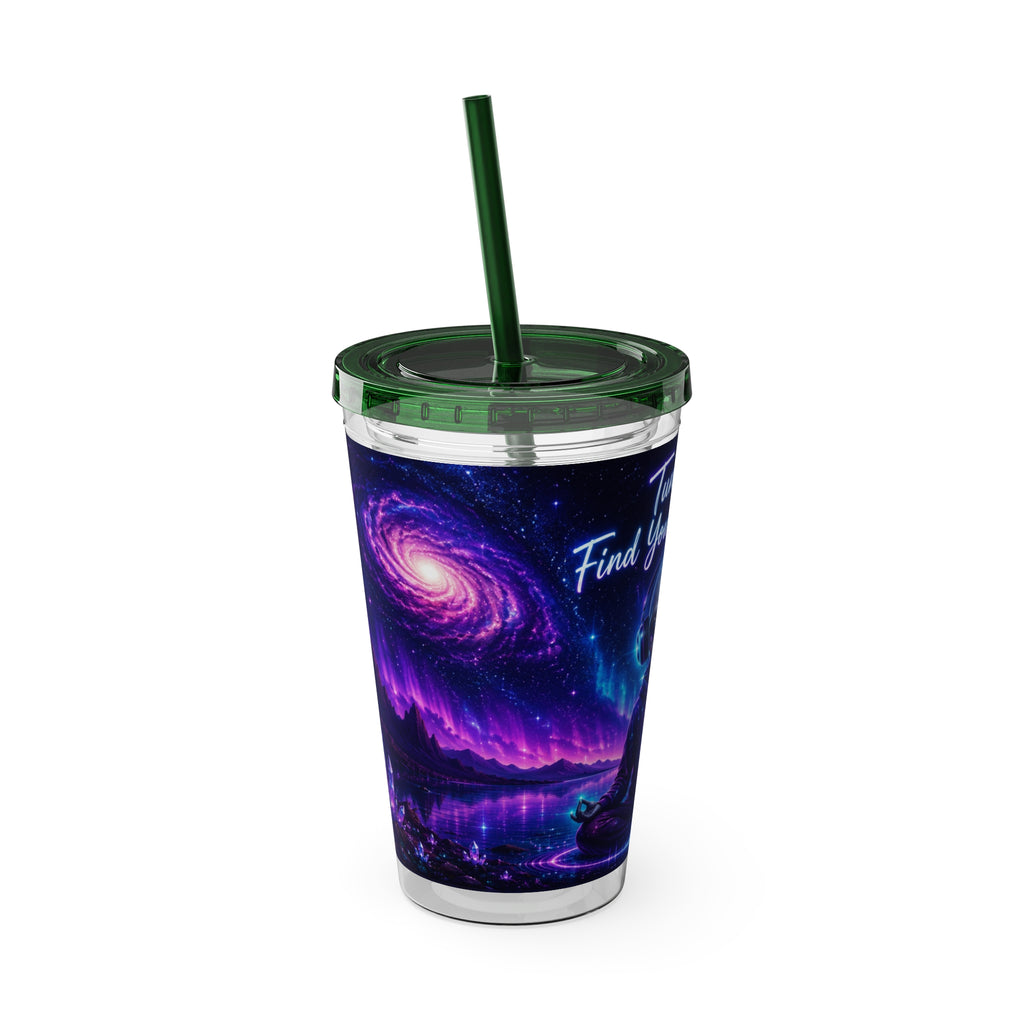 Alien Tumbler | Tune In Find Your Frequency Cosmic Travel Cup