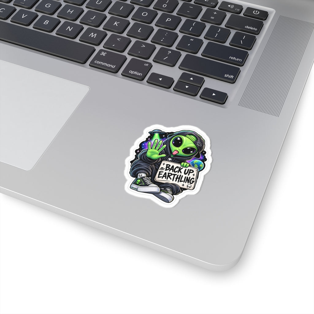Back Up Earthling – Funny Cosmo Alien Sticker