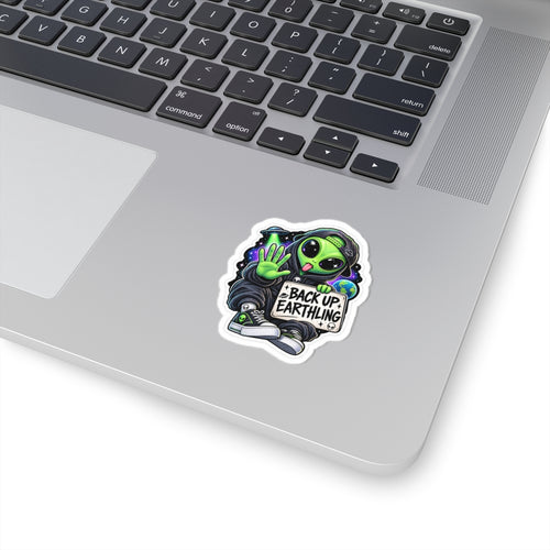 Back Up Earthling – Funny Cosmo Alien Sticker