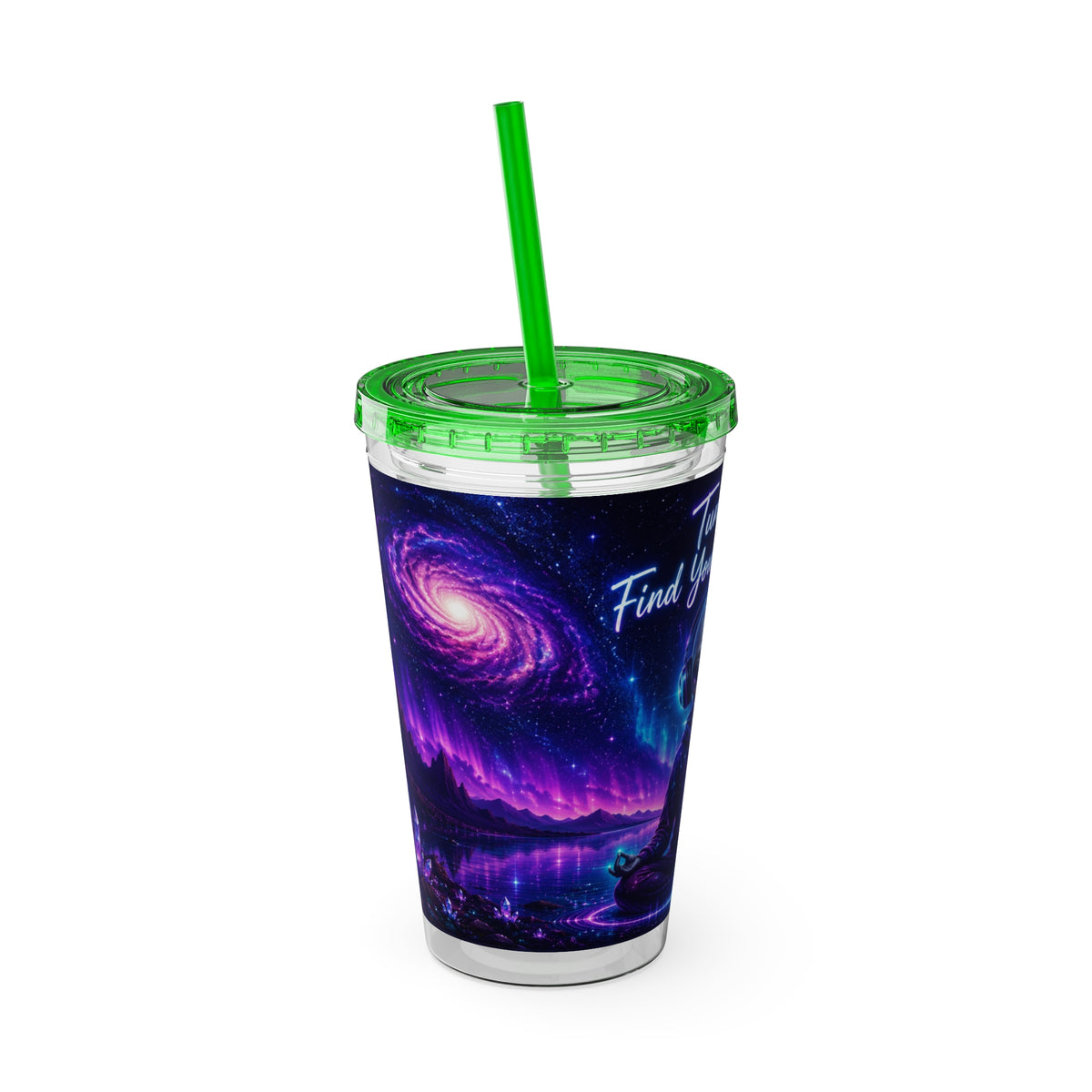 Alien Tumbler | Tune In Find Your Frequency Cosmic Travel Cup
