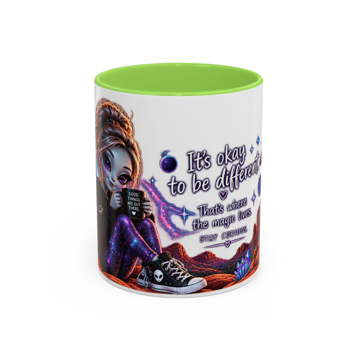 Cute Alien Coffee Mug | It’s Okay to Be Different