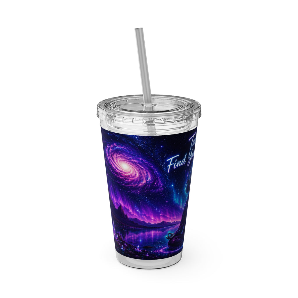 Alien Tumbler | Tune In Find Your Frequency Cosmic Travel Cup