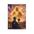 Jesus & Alien Wall Tapestry | Cosmic Christian Decor
