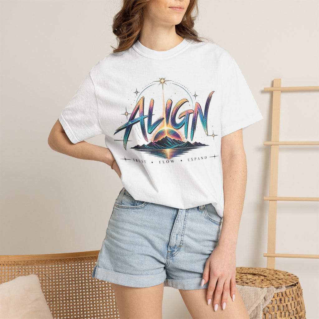 Cosmic Alignment Graphic T-Shirt | Spiritual Galaxy Tee