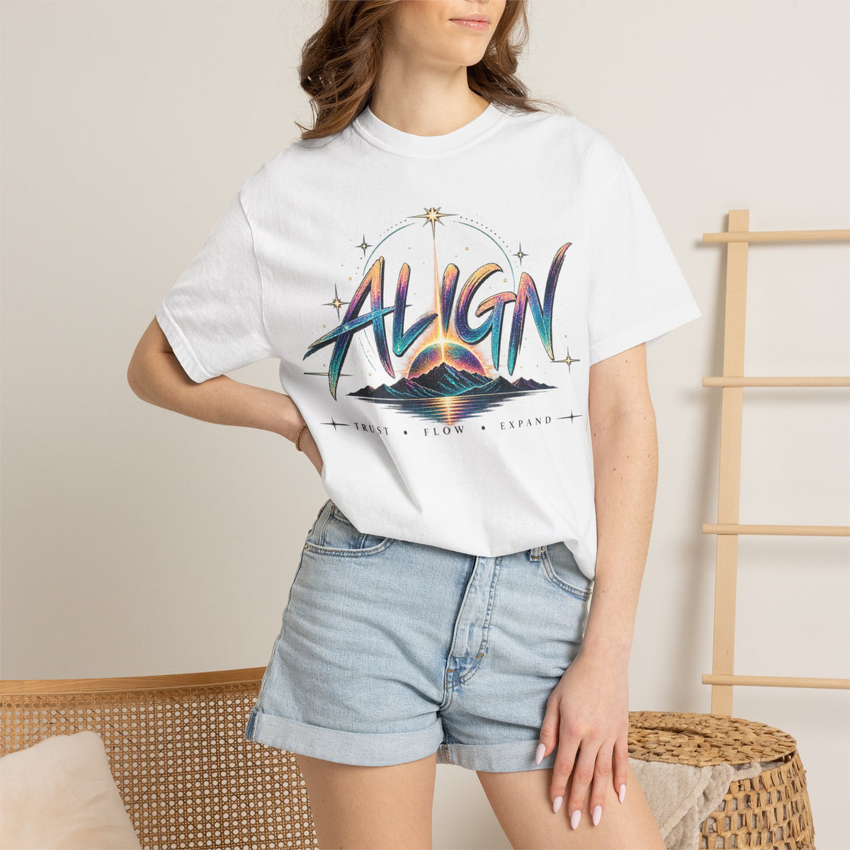 Cosmic Alignment Graphic T-Shirt | Spiritual Galaxy Tee
