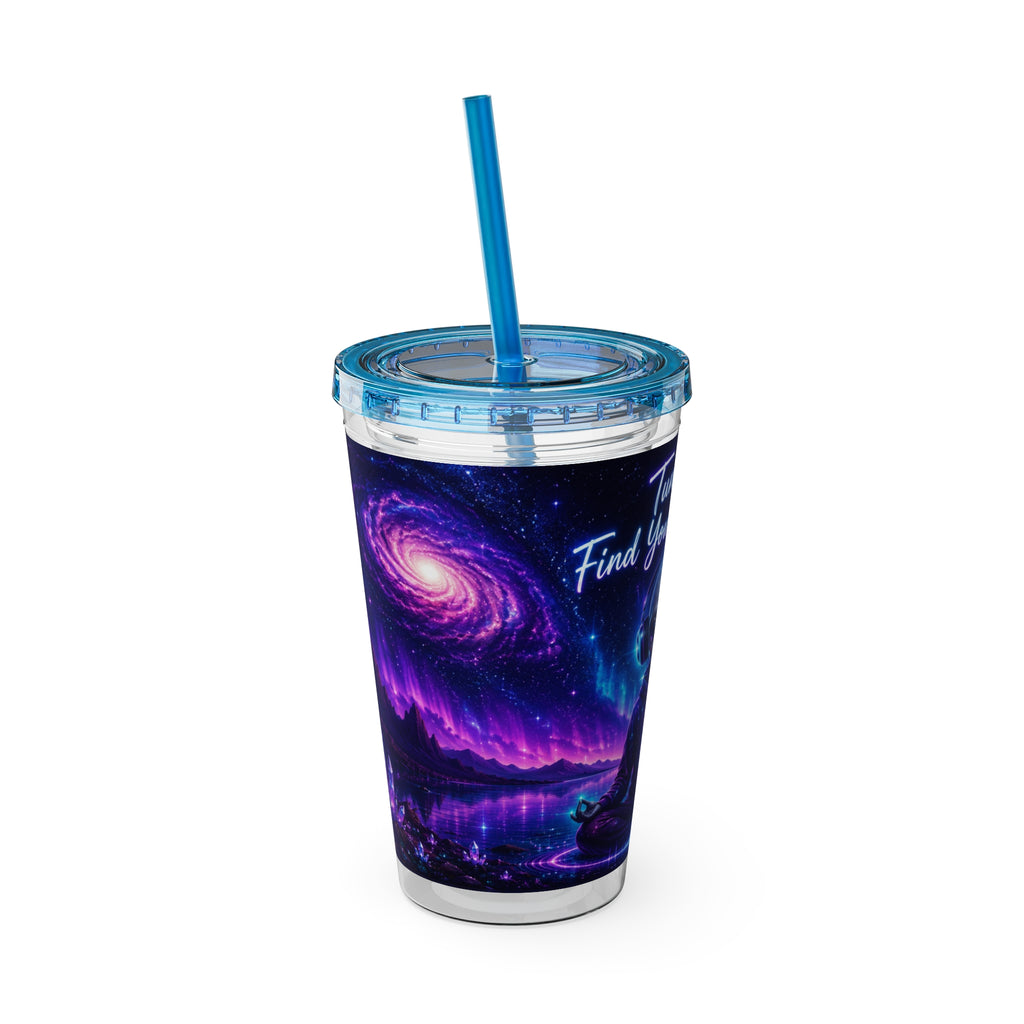 Alien Tumbler | Tune In Find Your Frequency Cosmic Travel Cup