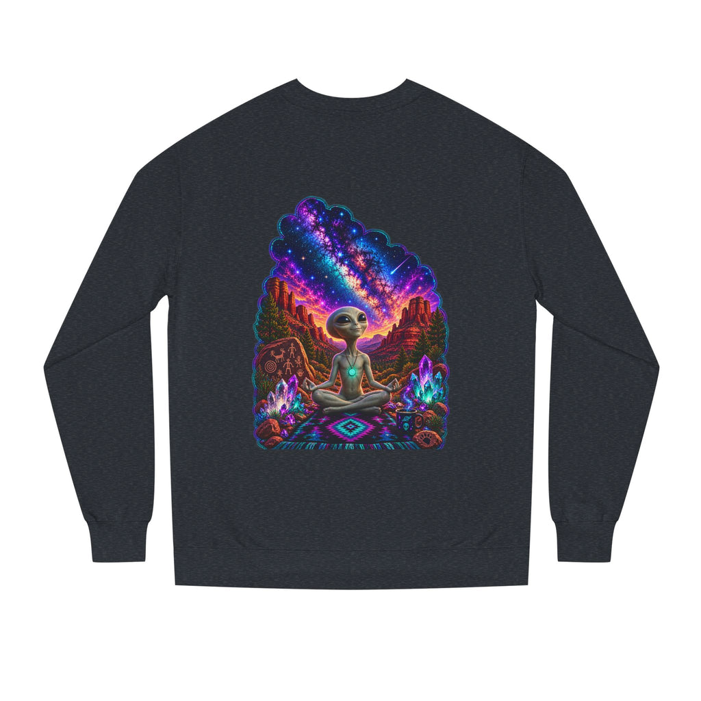 Alien Meditation Crewneck Sweatshirt | Be Curious