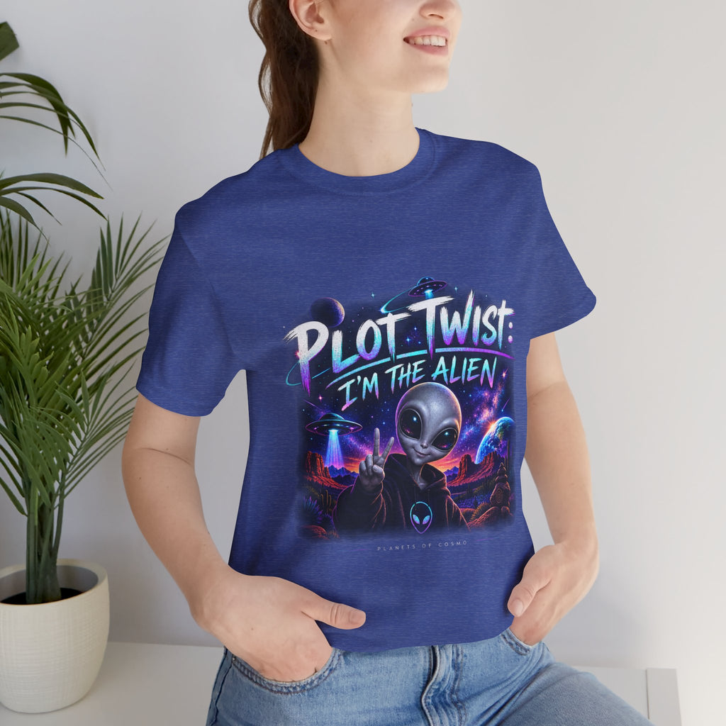 Funny Alien T-Shirt | Plot Twist I’m the Alien UFO Tee