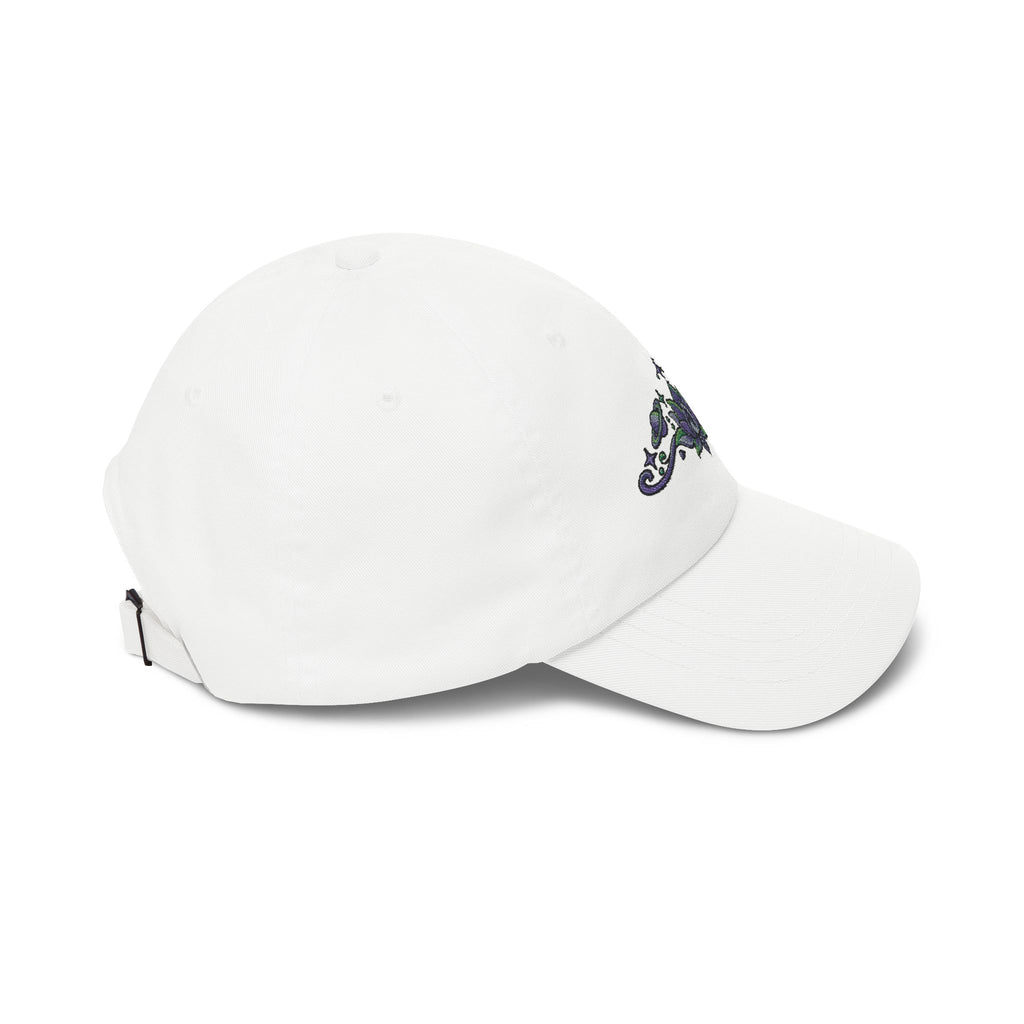 Embroidered Lotus Hat | Cosmic Spiritual Baseball Cap
