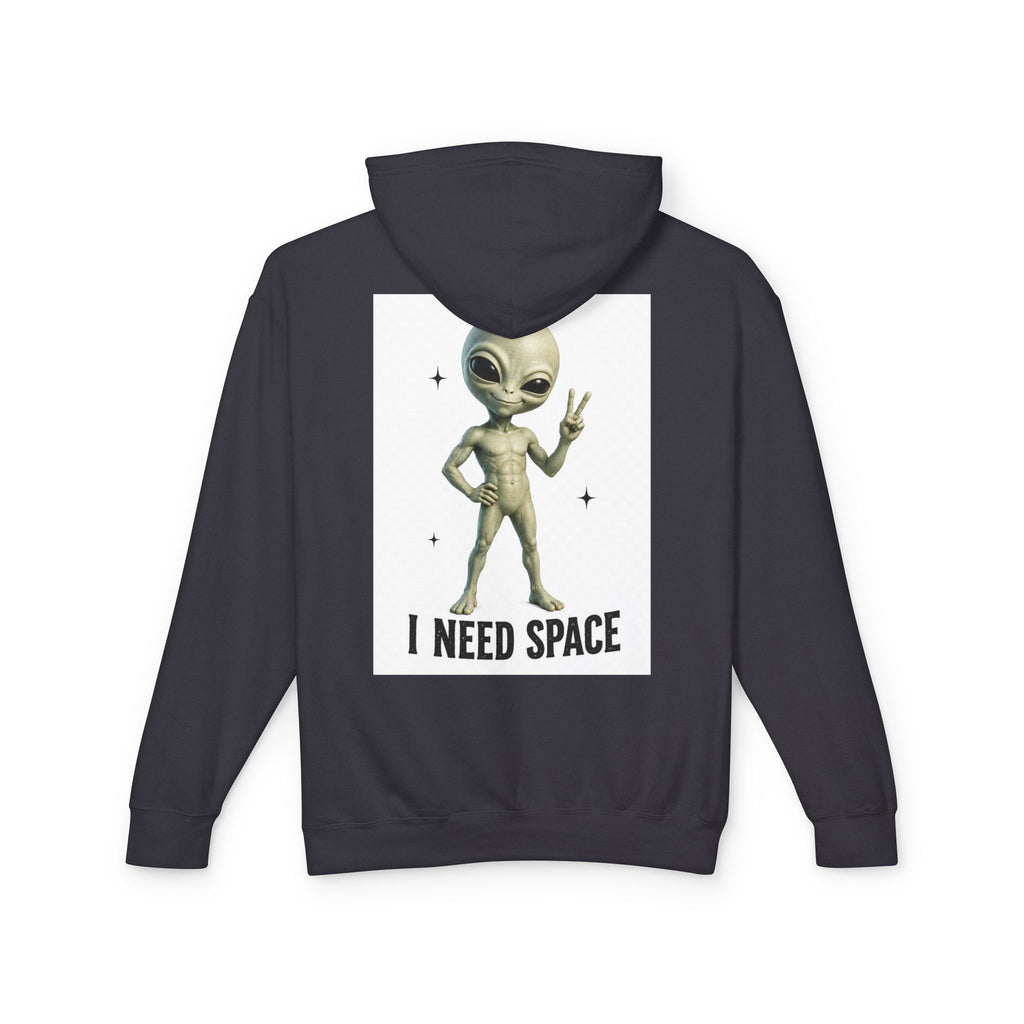 I Need Space – Funny Cosmo Alien Lightweight Hoodie