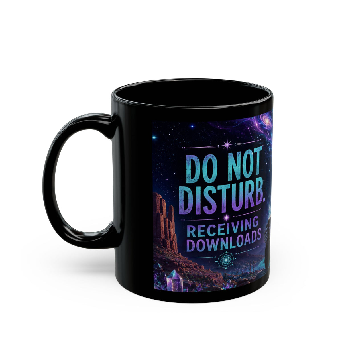 Funny Alien Coffee Mug | Do Not Disturb Receiving Downloads