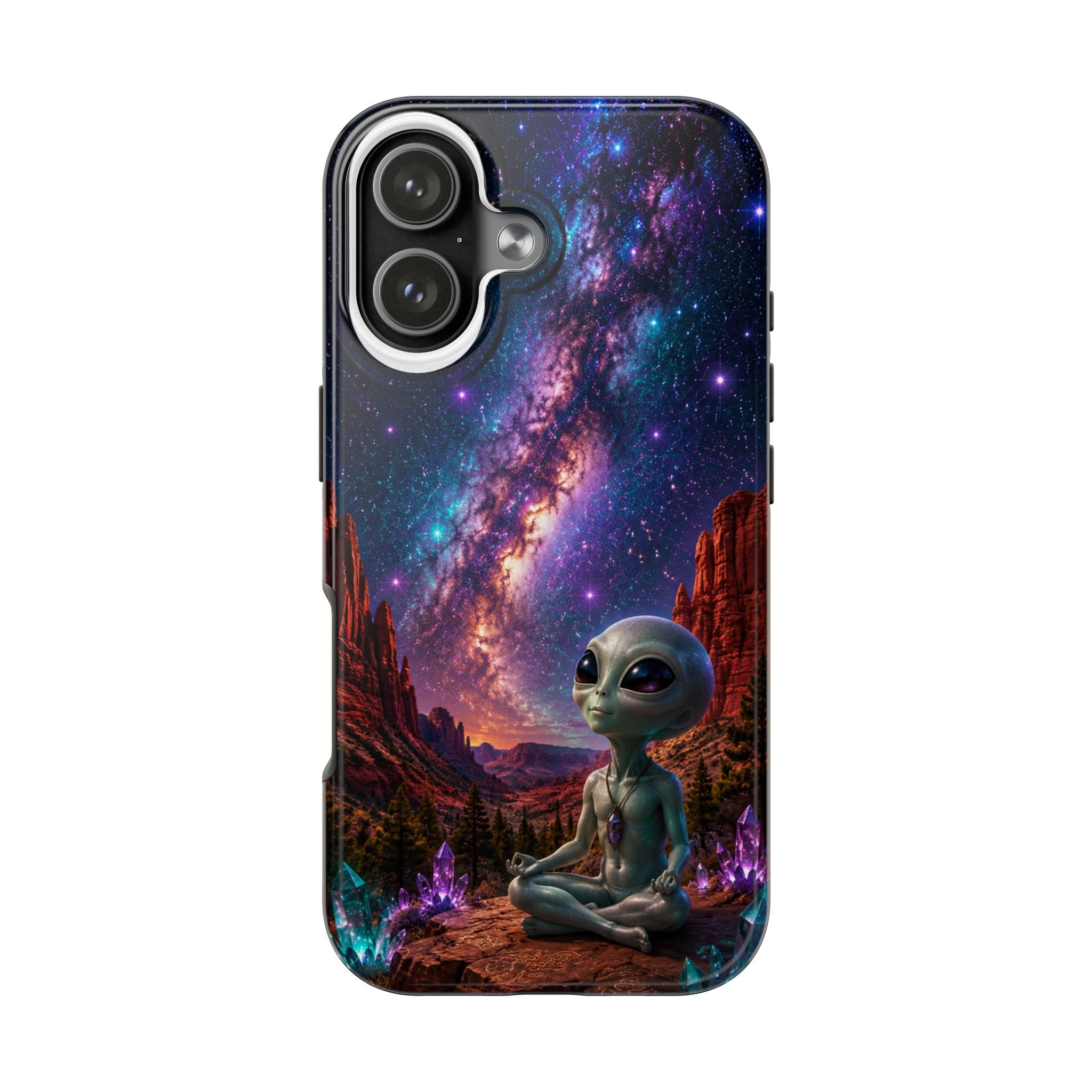 Cosmo’s Galactic Meditation Tough Phone Case 👽🌌💎📱