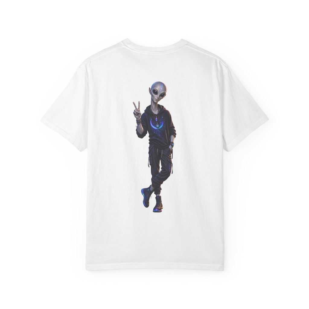 Alien Graphic T-Shirt | Cosmic Peace UFO Tee
