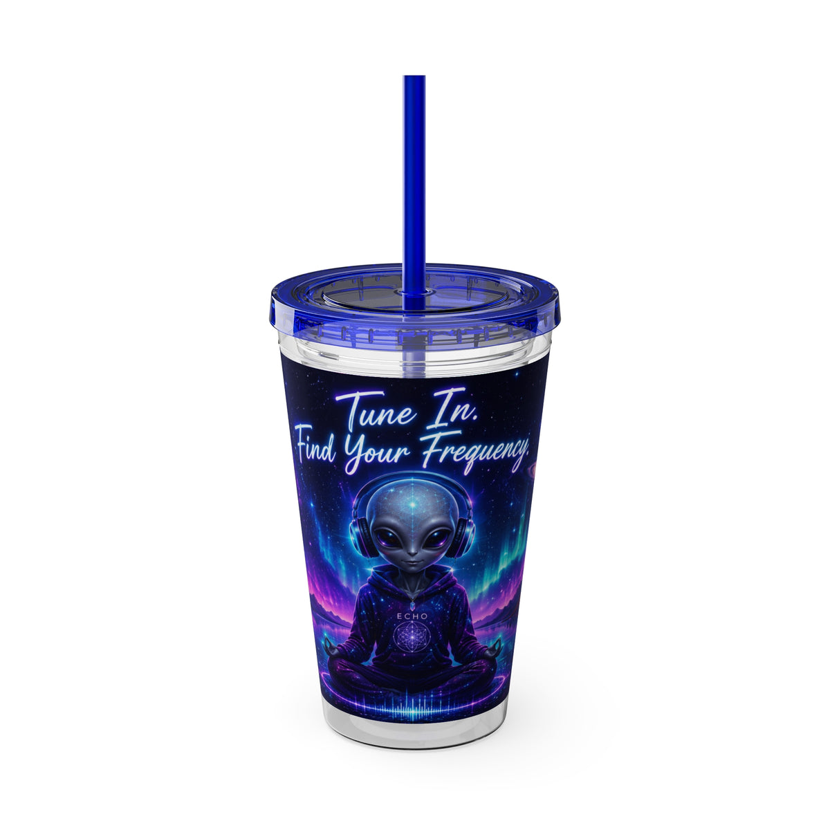 Alien Tumbler | Tune In Find Your Frequency Cosmic Travel Cup